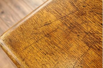 アンティーク家具　アメリカアンティーク　特大オーク無垢材両面机U.S.ダービー社組立式両面机(ニーホールデスク)