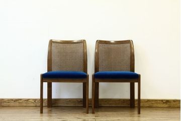 中古 飛騨日進木工 ダイニングチェア2脚セット