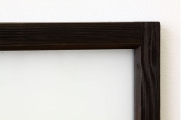アンティーク　古い木のシンプルな明り取り2枚セット(1)(ガラス戸・欄間)