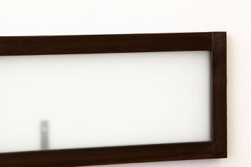アンティーク　古い木のシンプルな明り取り2枚セット(5)(ガラス戸・欄間)