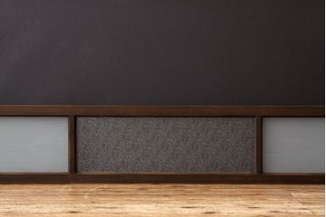 アンティーク　古い木のワイドサイズダイヤガラス明り取り1枚(ガラス戸・欄間)