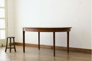 ヴィンテージ家具　北欧ビンテージオーバルエクステンションテーブル1960年代ミッドセンチュリー