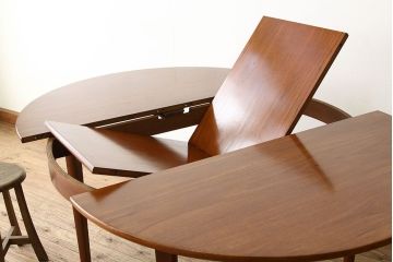 ヴィンテージ家具　北欧ビンテージエクステンションテーブル1960年代ミッドセンチュリー