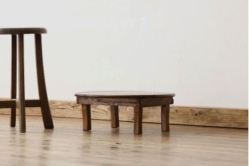 レトロ家具　昭和レトロ　とても小さくかわいい丸ちゃぶ台(テーブル)