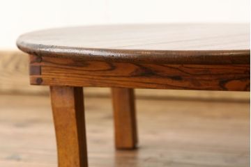 レトロ家具　昭和レトロ　とても小さくかわいい丸ちゃぶ台(テーブル)