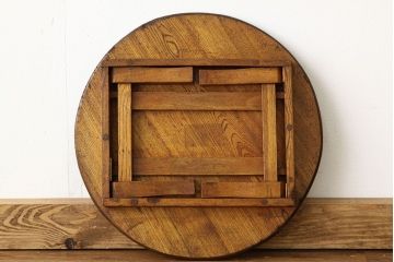 レトロ家具　昭和レトロ　とても小さくかわいい丸ちゃぶ台(テーブル)