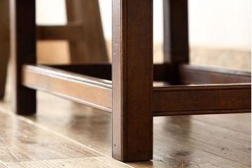 アンティーク家具　アンティーク　天板欅の小さなテーブル(花台)
