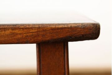 アンティーク家具　アンティーク　天板欅の小さなテーブル(花台)