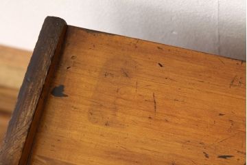 レトロ家具　昭和レトロ　古い木の使い込まれた文机(テーブル)