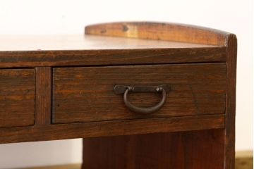レトロ家具　昭和レトロ　古い木の使い込まれた文机(テーブル)