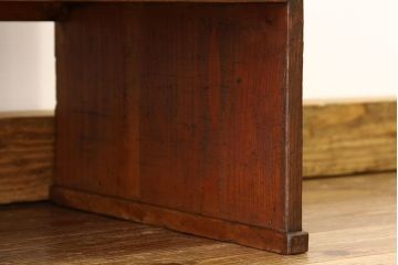 レトロ家具　昭和レトロ　古い木の使い込まれた文机(テーブル)