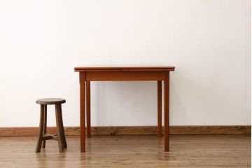 ヴィンテージ家具　北欧ビンテージ　ドローリーフテーブル(ミッドセンチュリー)(エクステンションテーブル)訳あり品