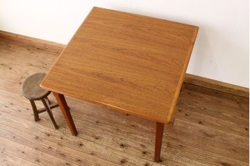 ヴィンテージ家具　北欧ビンテージ　ドローリーフテーブル(ミッドセンチュリー)(エクステンションテーブル)訳あり品