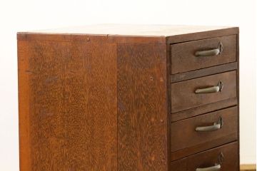 レトロ家具　昭和レトロ　古い木のシックなアンティーク小引き出し