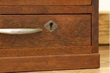レトロ家具　昭和レトロ　古い木のシックなアンティーク小引き出し