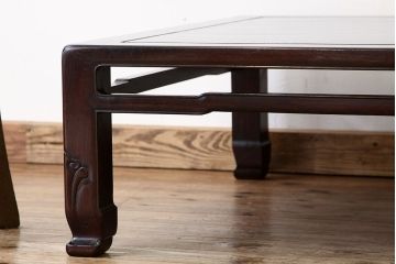 アンティーク家具　古民具・骨董　古い唐木の座卓(テーブル)