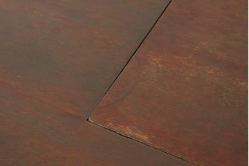 アンティーク家具　珍品!古い木の中抜き丸型ちゃぶ台