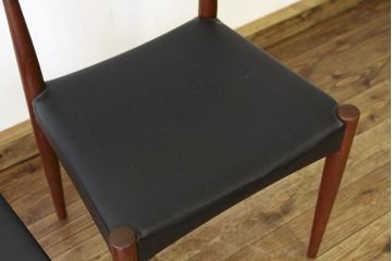 ヴィンテージ家具　北欧ビンテージダイニングチェア2脚セット?1960年代(ミッドセンチュリー・デンマーク)
