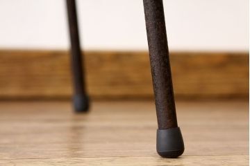 アンティーク家具　アンティーク　天板無垢板の鉄脚テーブル(2)