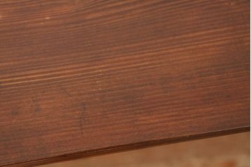アンティーク家具　アンティーク　天板無垢板の鉄脚テーブル(5)