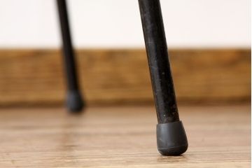 アンティーク家具　アンティーク　天板無垢板の鉄脚テーブル(6)