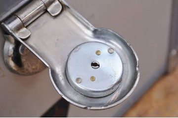 アンティーク雑貨　昭和レトロ　ビンテージシルバートランク