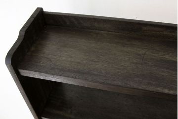 レトロ家具　★アンティーク　人気の薄型!無垢材の縦型本棚(レトロ飾り棚)