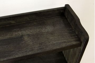 レトロ家具　★アンティーク　人気の薄型!無垢材の縦型本棚(レトロ飾り棚)
