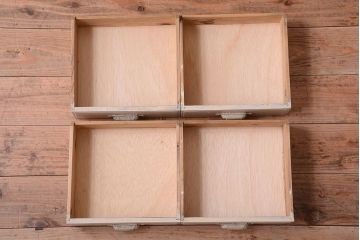 アンティーク家具　ペイント　引き出し4杯付きの上品で希少なケビント(ガラスケース)