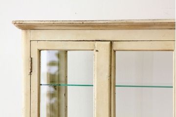 アンティーク家具　アンティーク　かわいい鉄脚付き5面ガラスケビント(ガラスケース)