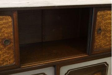 レトロ家具　☆昭和レトロ　シックな茶箪笥(収納棚)