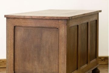 アンティーク家具　イギリスアンティーク　オーク材ブランケットボックスコファ(ベンチチェスト)