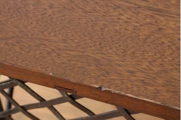 ヴィンテージ家具　イギリスビンテージ　希少　特大鉄脚テーブル(作業台アイアンシャビー)