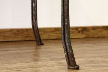 ヴィンテージ家具　イギリスビンテージ　希少　特大鉄脚テーブル(作業台アイアンシャビー)