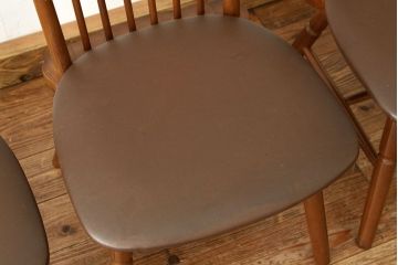 アンティーク家具　☆脚カット有りダイニングチェア3脚セット(いす椅子)