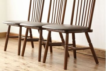 アンティーク家具　☆脚カット有りダイニングチェア3脚セット(いす椅子)