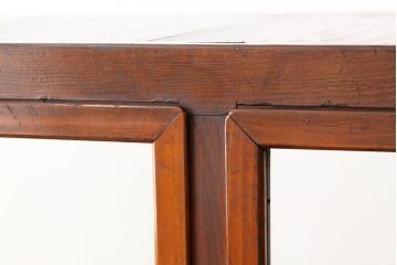 アンティーク家具　アンティーク　古い木の引き出しカウンター飾り棚(ガラスケース・ショーケース・陳列棚)