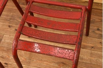 アンティーク家具　イギリスアンティーク　ガーデンチェア3脚セット(アイアンチェア)