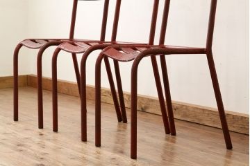 アンティーク家具　イギリスアンティーク　ガーデンチェア3脚セット(アイアンチェア)