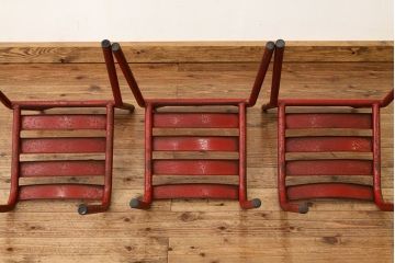 アンティーク家具　イギリスアンティーク　ガーデンチェア3脚セット(アイアンチェア)