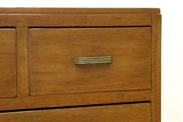 レトロ家具　昭和レトロ　古いナラ材のアンティークチェスト(タンス・たんす・ドロワー)