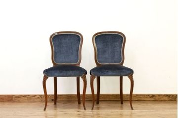 中古イタリア製ダイニングチェア2脚セット(チェア、椅子、イス)