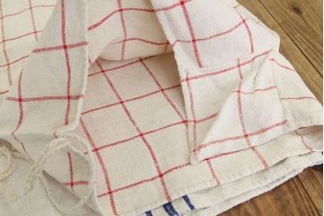 アンティーク雑貨　ビンテージハンガリー製グレインサック3枚セット(15)(リネン、麻袋、穀物袋)