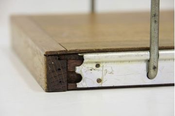 アンティーク雑貨　古いレトロな本立て2点セット(ブックスタンド)