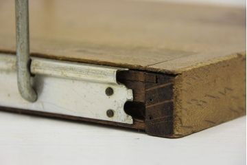 アンティーク雑貨　古いレトロな本立て2点セット(ブックスタンド)