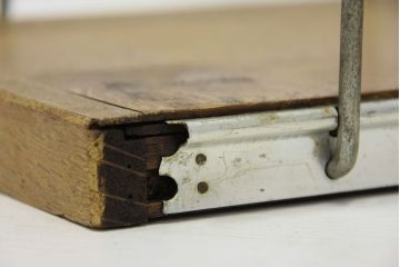 アンティーク雑貨　古いレトロな本立て2点セット(ブックスタンド)
