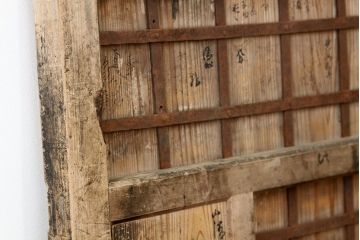 古民具・　骨董　木味の大ぶりな蔵戸(玄関戸)
