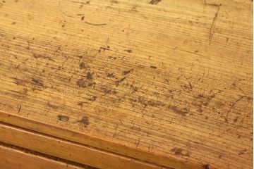 レトロ家具　昭和レトロ　シックなナラ材のアンティークチェスト(タンス・たんす・ドロワー)