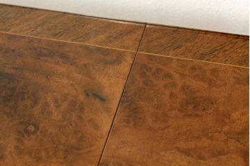 中古　イタリア製　象嵌入りダイニングテーブル(エクステンションテーブル)