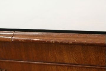 中古　イタリア製　象嵌入りダイニングテーブル(エクステンションテーブル)